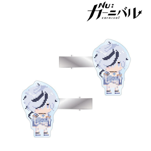 『NU: カーニバル』ブレイド ドット絵 アクリルヘアクリップ2個セット