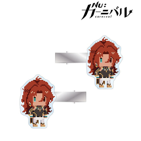 『NU: カーニバル』エンテン ドット絵 アクリルヘアクリップ2個セット