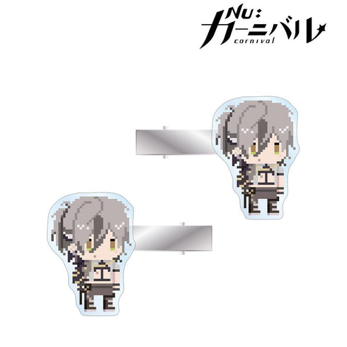 『NU: カーニバル』レイ ドット絵 アクリルヘアクリップ2個セット