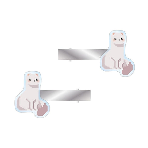 『NU: カーニバル』トパ ドット絵 アクリルヘアクリップ2個セット