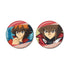 "Yu-Gi-Oh! Duel Monsters GX" Joutou Yusei Scene Glitter Pin Badge 2-Piece Set