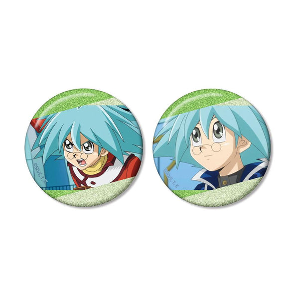 "Yu-Gi-Oh! Duel Monsters GX" Sho Marufuji Scene Glitter Pin Badge 2-Piece Set