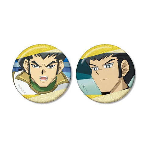 "Yu-Gi-Oh! Duel Monsters GX" Daichi Misawa Scene Glitter Pin Badge 2-Piece Set