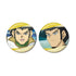 "Yu-Gi-Oh! Duel Monsters GX" Daichi Misawa Scene Glitter Pin Badge 2-Piece Set