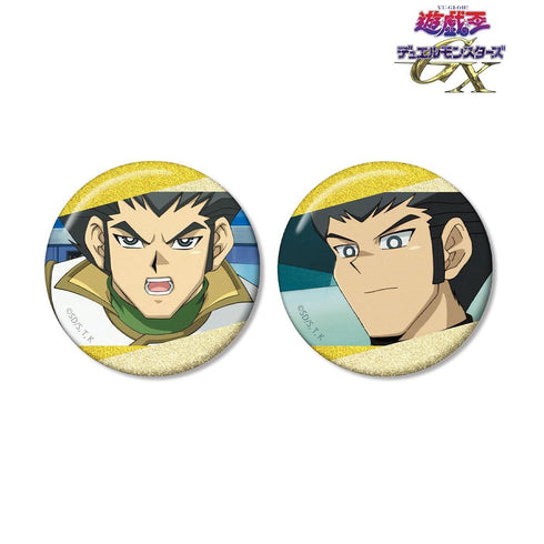 "Yu-Gi-Oh! Duel Monsters GX" Daichi Misawa Scene Glitter Pin Badge 2-Piece Set