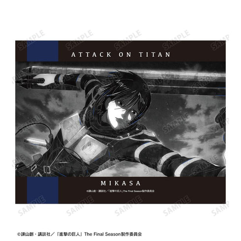 『進撃の巨人』ミカサ Ani-Art BLACK LABEL 第2弾 F0号キャンバスボード【202605再販】