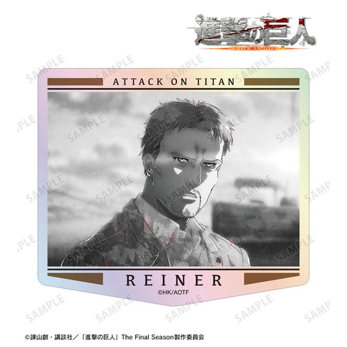 『進撃の巨人』ライナー Ani-Art BLACK LABEL 第2弾 オーロラダイカットステッカー