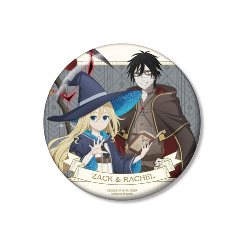 『殺戮の天使』描き下ろし ザック&レイチェル 魔法使いver. 100mm缶バッジ