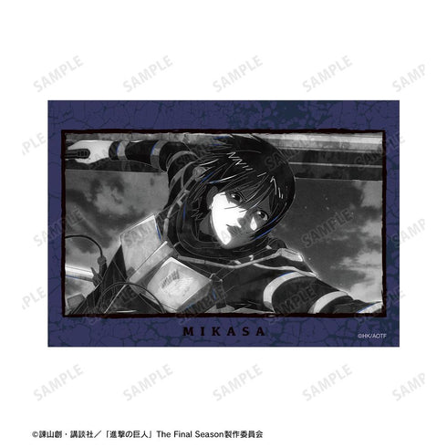 『進撃の巨人』ミカサ Ani-Art BLACK LABEL 第2弾 ブロマイド2枚セット【202607再販】