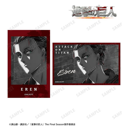 『進撃の巨人』エレン Ani-Art BLACK LABEL 第2弾 イラストカード2枚セット