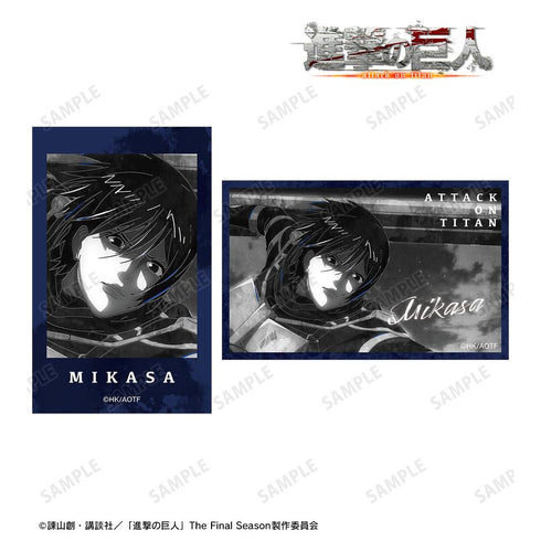 『進撃の巨人』ミカサ Ani-Art BLACK LABEL 第2弾 イラストカード2枚セット