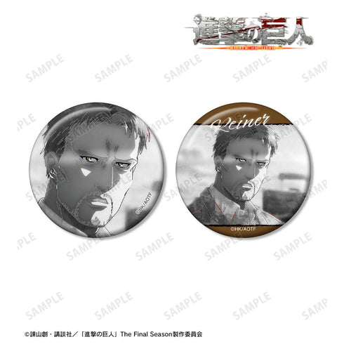 『進撃の巨人』ライナー Ani-Art BLACK LABEL 第2弾 缶バッジ2個セット