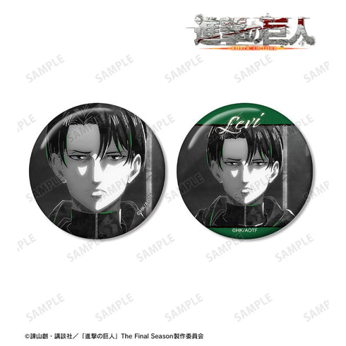 『進撃の巨人』リヴァイ Ani-Art BLACK LABEL 第2弾 缶バッジ2個セット