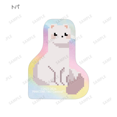 『NU: カーニバル』トレーディング ドット絵 オーロラダイカットステッカー(単位/BOX)