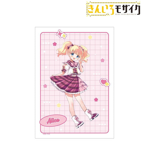 『きんいろモザイク』原悠衣先生 描き下ろし アリス・カータレット アイドル風衣装ver. A3マット加工ポスター