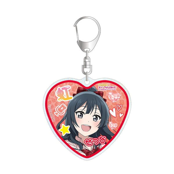 『ラブライブ!虹ヶ咲学園スクールアイドル同好会』描き下ろし 優木せつ菜 ギャル制服ver. グリッターアクリルキーホルダー【202609再販】