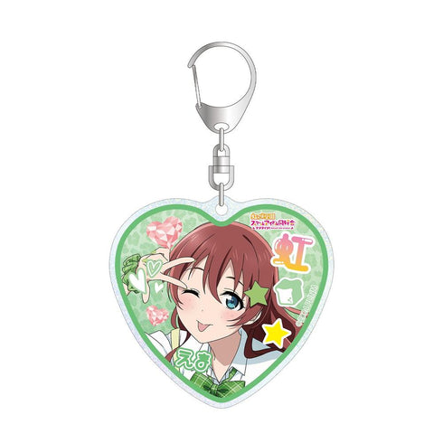 『ラブライブ!虹ヶ咲学園スクールアイドル同好会』描き下ろし エマ・ヴェルデ ギャル制服ver. グリッターアクリルキーホルダー