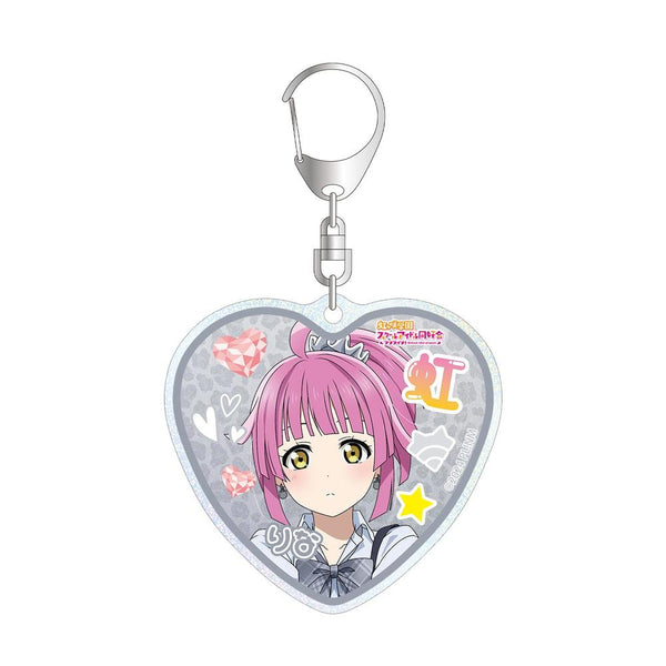『ラブライブ!虹ヶ咲学園スクールアイドル同好会』描き下ろし 天王寺璃奈 ギャル制服ver. グリッターアクリルキーホルダー【202609再販】