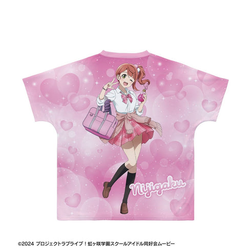 《Love Live! 虹咲学园校园偶像同好会》全新绘制 上原步梦 辣妹制服版 全图T恤 男女通用【202609再版】