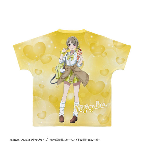 『ラブライブ!虹ヶ咲学園スクールアイドル同好会』描き下ろし 中須かすみ ギャル制服ver. フルグラフィックTシャツユニセックス【202609再販】