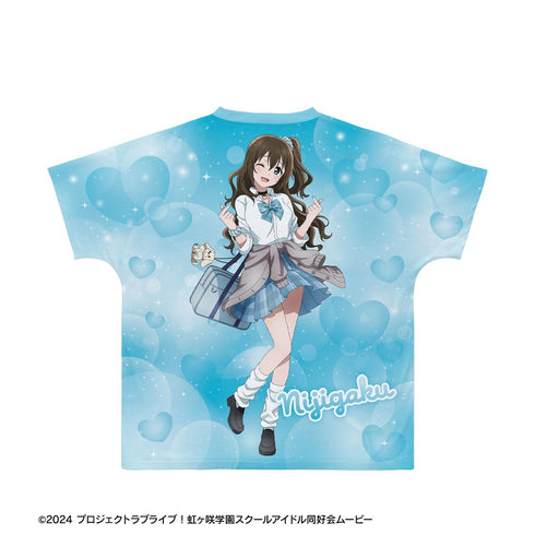 『ラブライブ!虹ヶ咲学園スクールアイドル同好会』描き下ろし 桜坂しずく ギャル制服ver. フルグラフィックTシャツユニセックス【202609再販】