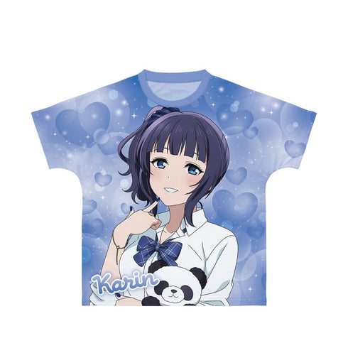 『ラブライブ!虹ヶ咲学園スクールアイドル同好会』描き下ろし 朝香果林 ギャル制服ver. フルグラフィックTシャツユニセックス【202609再販】