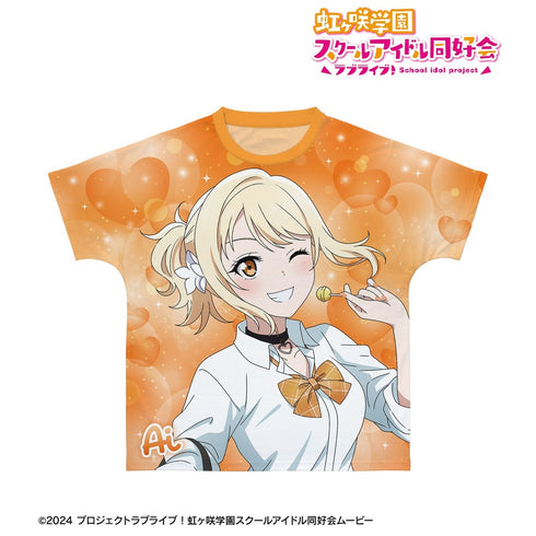 《Love Live! 虹咲学园校园偶像同好会》全新绘制 宫下 爱 辣妹制服版 全图T恤 男女通用款【202609再版】