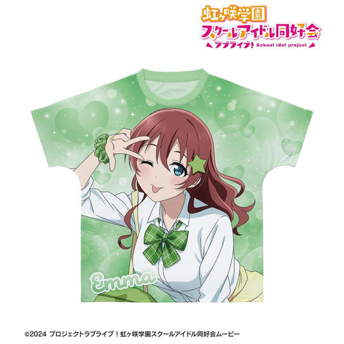 『ラブライブ!虹ヶ咲学園スクールアイドル同好会』描き下ろし エマ・ヴェルデ ギャル制服ver. フルグラフィックTシャツユニセックス