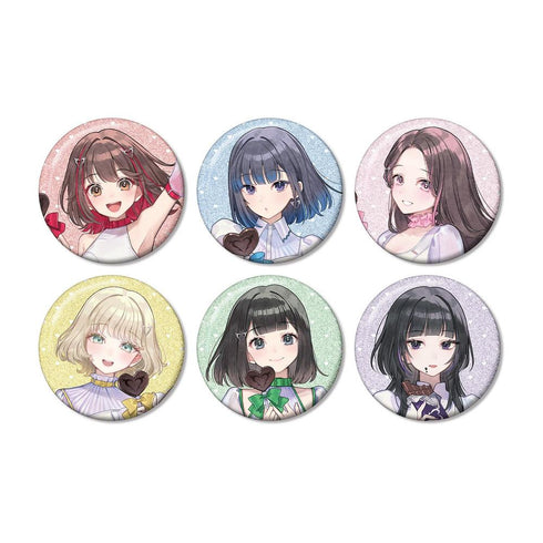 『ネガティヴハッピィ』撮り下ろし バレンタインver. トレーディンググリッター缶バッジ(単位/BOX)【202607再販】