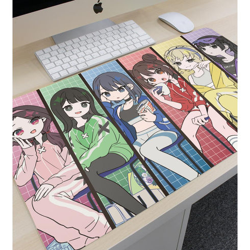 『ネガティヴハッピィ』描き下ろし 集合 ネガティヴver. マルチデスクマット