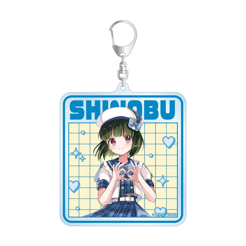 "Kin-iro Mosaic" by Yui Hara: Original Illustration of Shinobu Omiya in Idol-Style Outfit - BIG Acrylic Keychain