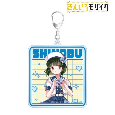 "Kin-iro Mosaic" by Yui Hara: Original Illustration of Shinobu Omiya in Idol-Style Outfit - BIG Acrylic Keychain