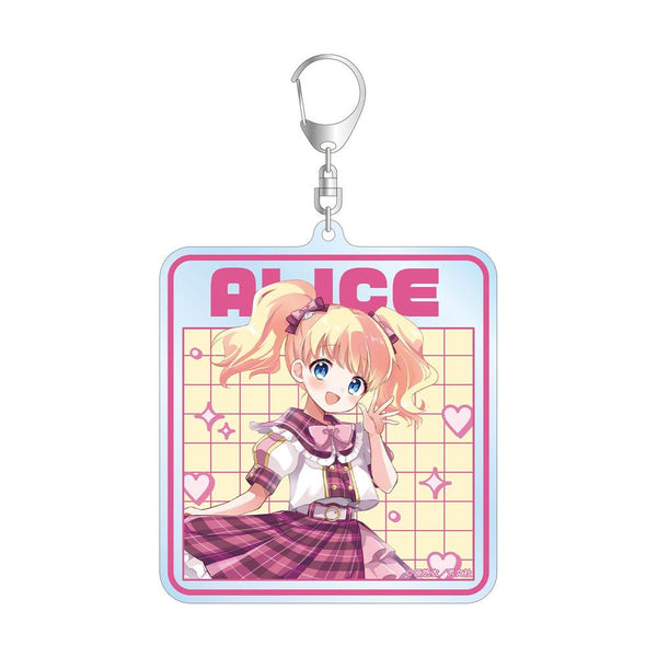 《金色马赛克》原悠衣老师 全新绘制 爱丽丝·卡塔莱特 偶像风装扮版 BIG亚克力钥匙扣