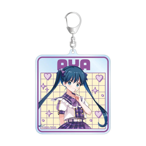 "Kin-iro Mosaic" by Yui Hara: Original Illustration of Aya Koji in Idol-Style Outfit - BIG Acrylic Keychain