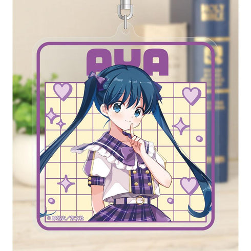 "Kin-iro Mosaic" by Yui Hara: Original Illustration of Aya Koji in Idol-Style Outfit - BIG Acrylic Keychain