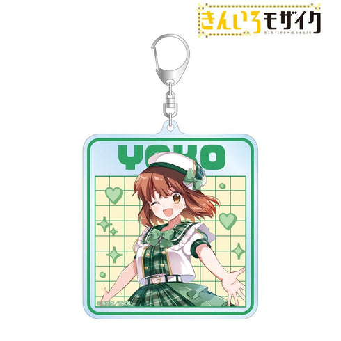 "Kin-iro Mosaic" by Yui Hara: Original Illustration of Yoko Inokuma in Idol-Style Outfit - BIG Acrylic Keychain