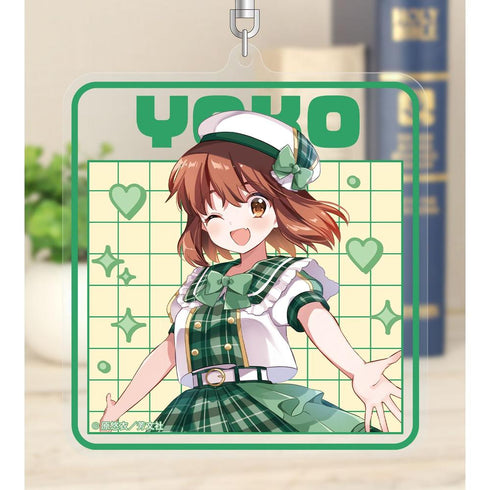 "Kin-iro Mosaic" by Yui Hara: Original Illustration of Yoko Inokuma in Idol-Style Outfit - BIG Acrylic Keychain