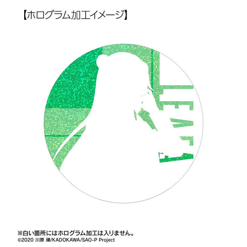 『ソードアート・オンライン』描き下ろし リーファ ライダースジャケットver. 75mmホログラム缶バッジ