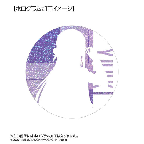 『ソードアート・オンライン』描き下ろし ユウキ ライダースジャケットver. 75mmホログラム缶バッジ