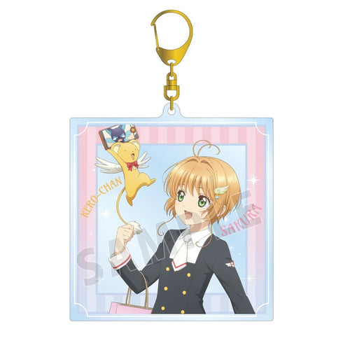 "Cardcaptor Sakura: Clear Card Arc" Original Illustration: Sakura Kinomoto & Kero-chan "Group Trip" Ver. BIG Acrylic Keychain