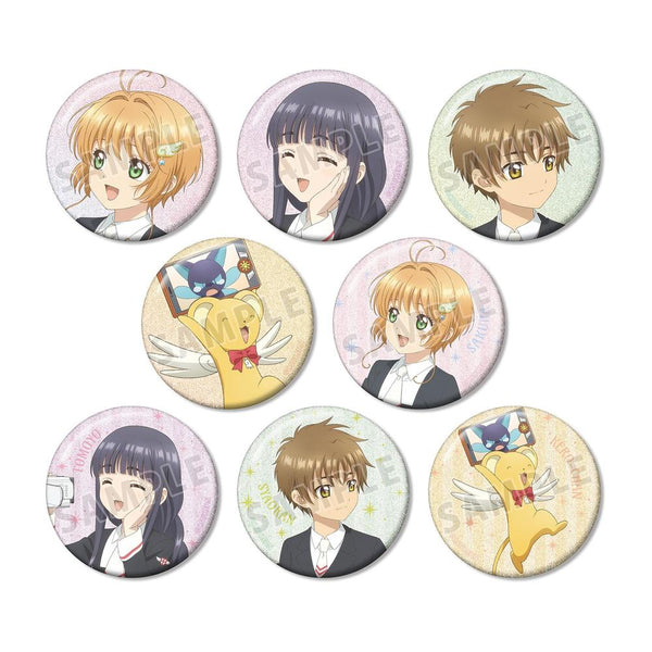 "Cardcaptor Sakura: Clear Card Arc" Original Art "Group Trip" Ver. Trading Glitter Pin Badges (Sold by the box)