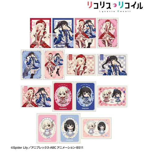 『リコリス・リコイル』描き下ろし&ちびキャラ スイーツ衣装/メルヘンメイドver. トレーディングブロマイド(単位/BOX)