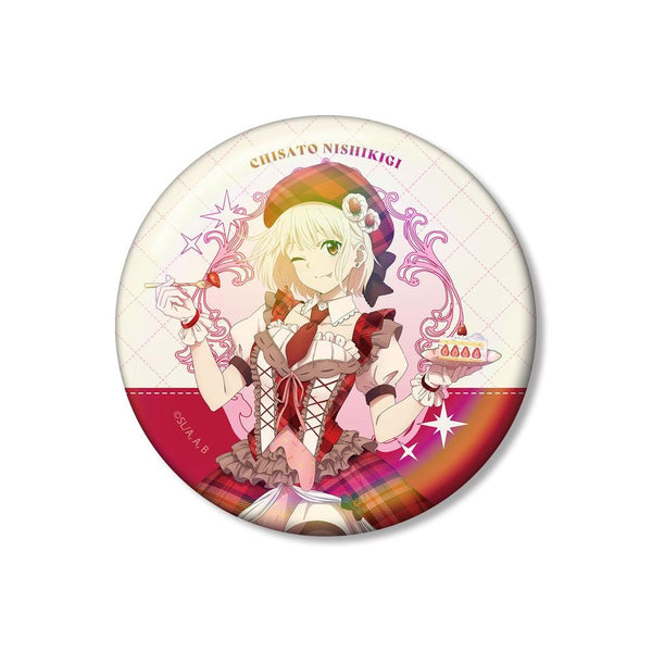 『リコリス・リコイル』描き下ろし 錦木千束 スイーツ衣装ver. 75mmオーロラ缶バッジ