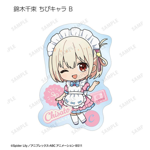 『リコリス・リコイル』描き下ろし&ちびキャラ スイーツ衣装/メルヘンメイドver. トレーディングクリアダイカットステッカー(単位/BOX)