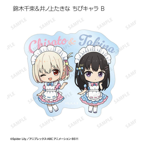 『リコリス・リコイル』描き下ろし&ちびキャラ スイーツ衣装/メルヘンメイドver. トレーディングクリアダイカットステッカー(単位/BOX)