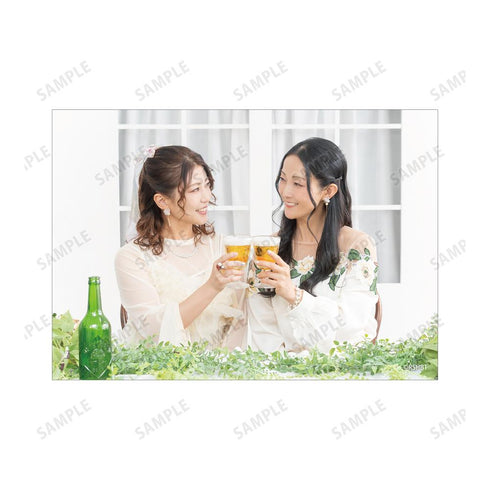 『涼子と静とおビールさん』白石涼子&伊藤静 ブロマイド4枚セット vol.2 ver.B