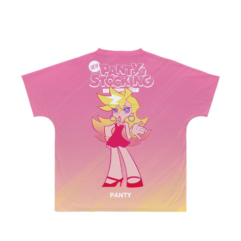 『New PANTY & STOCKING with GARTERBELT』パンティ Ani-Art clear label フルグラフィックTシャツユニセックス【202609再販】