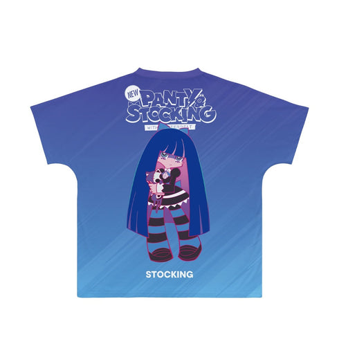 『New PANTY & STOCKING with GARTERBELT』ストッキング Ani-Art clear label フルグラフィックTシャツユニセックス【202609再販】