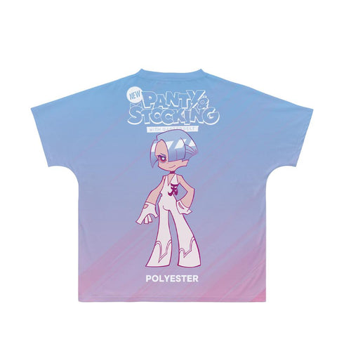 『New PANTY & STOCKING with GARTERBELT』ポリエステル Ani-Art clear label フルグラフィックTシャツユニセックス