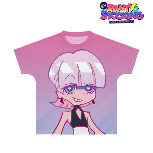 『New PANTY & STOCKING with GARTERBELT』ポリウレタン Ani-Art clear label フルグラフィックTシャツユニセックス【202609再販】